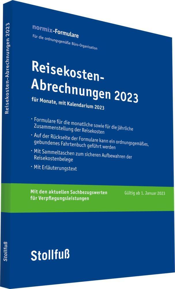 Cover: 9783083111238 | Reisekosten-Abrechnung 2023 mit Kalendarium | Taschenbuch | 2023