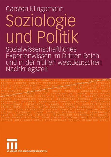 Cover: 9783531150642 | Soziologie und Politik | Carsten Klingemann | Taschenbuch | Paperback