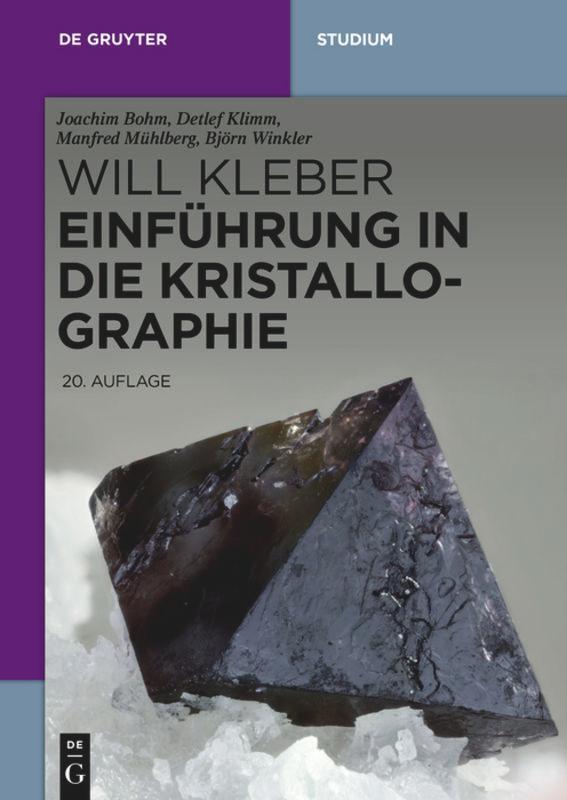Cover: 9783110460230 | Einführung in die Kristallographie | Eine Einführung | Bohm (u. a.)