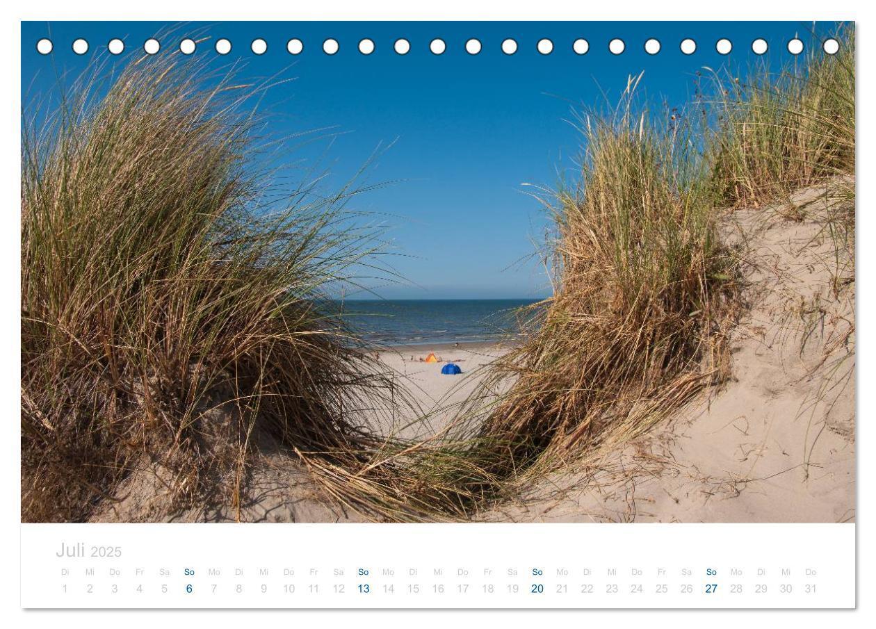 Bild: 9783435815449 | Ameland (Tischkalender 2025 DIN A5 quer), CALVENDO Monatskalender