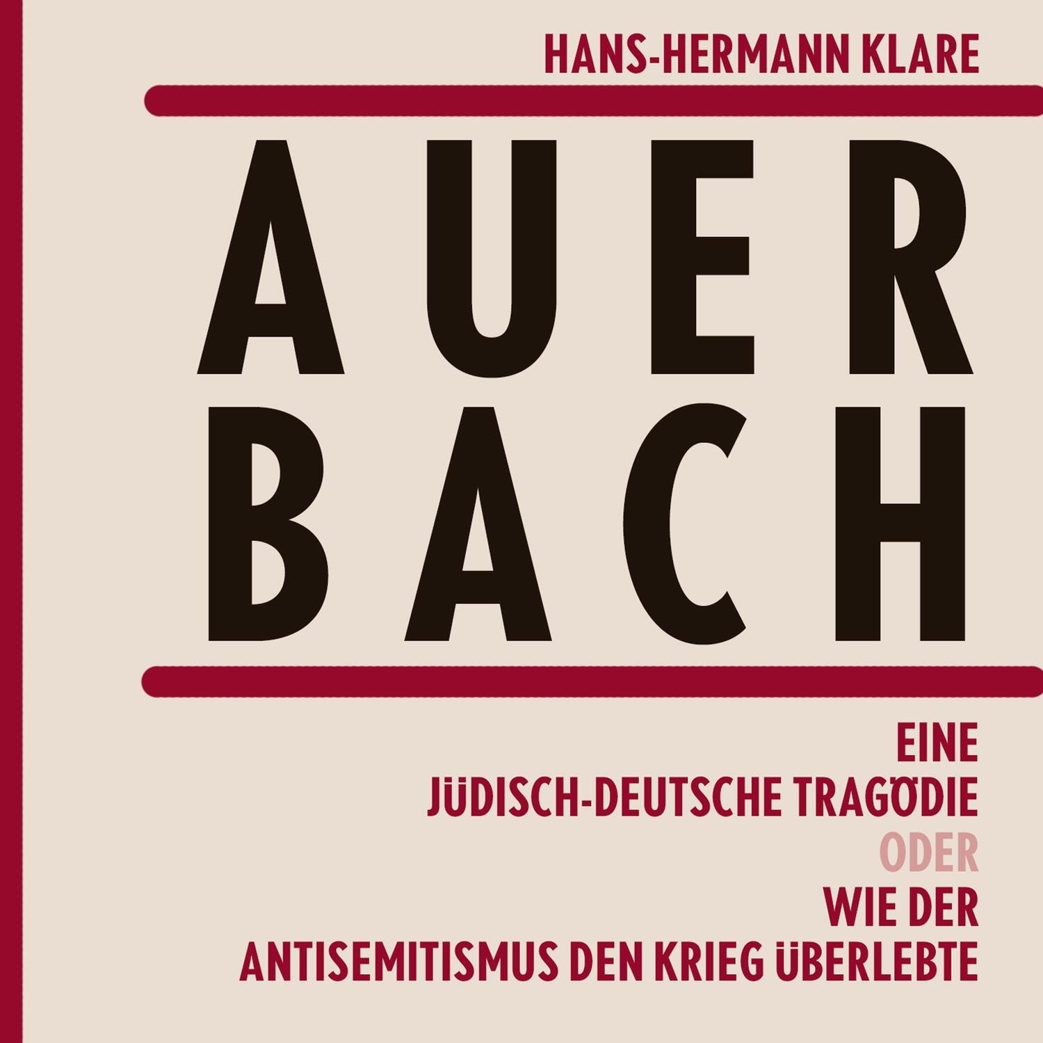 Cover: 9783863525705 | Auerbach | Hans-Hermann Klare | MP3 | Deutsch | 2022