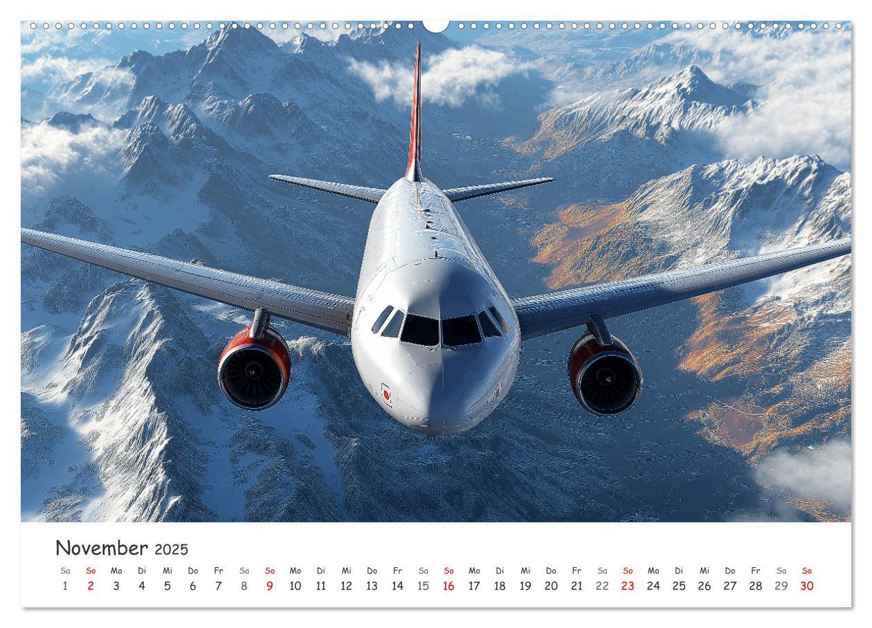 Bild: 9783457214084 | Flugzeugkalender - Die schönsten Passagiermaschinen (hochwertiger...