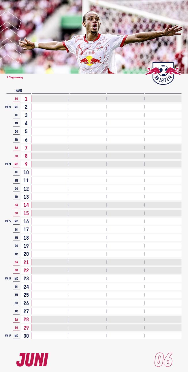 Bild: 9783710501005 | RB Leipzig 2025 - Fanplaner | Kalender | 14 S. | Deutsch | 2025