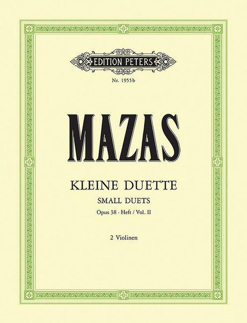 Cover: 9790014008895 | 12 Little Duets Op. 38 for 2 Violins: Nos. 7-12 (Set of Parts) | Buch