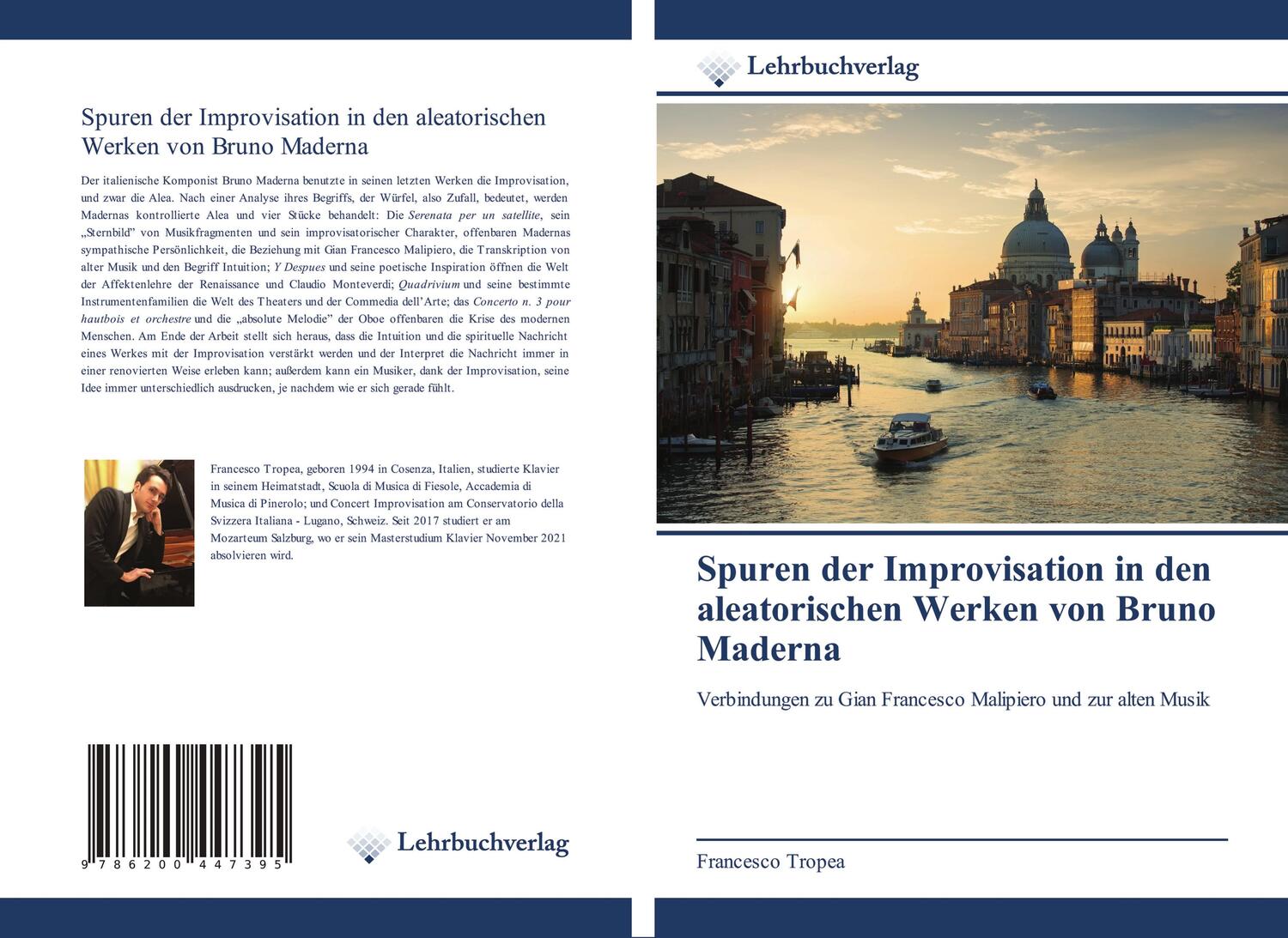 Cover: 9786200447395 | Spuren der Improvisation in den aleatorischen Werken von Bruno Maderna