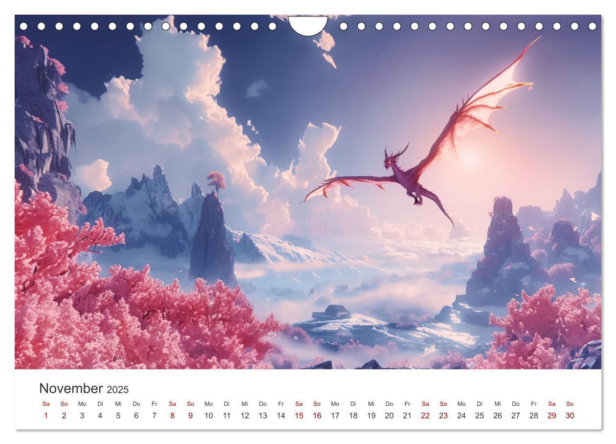 Bild: 9783383790935 | Das Jahr der Drachen (Wandkalender 2025 DIN A4 quer), CALVENDO...