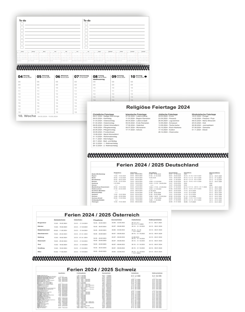 Bild: 4262385943983 | Tischkalender 2024 | E&amp;Z-Verlag GmbH | Kalender | Spiralbindung | 2024