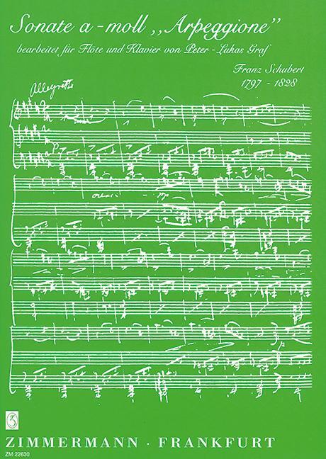 Cover: 9790010226309 | Sonate a-Moll "Arpeggione" | Flöte und Klavier. | Franz Schubert