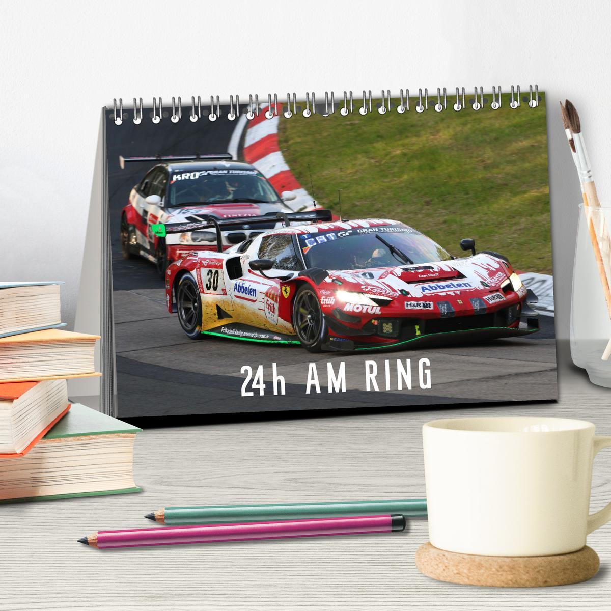 Bild: 9783435839070 | 24h am Ring (Tischkalender 2025 DIN A5 quer), CALVENDO Monatskalender