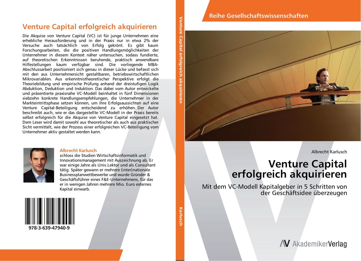 Cover: 9783639479409 | Venture Capital erfolgreich akquirieren | Albrecht Karlusch | Buch