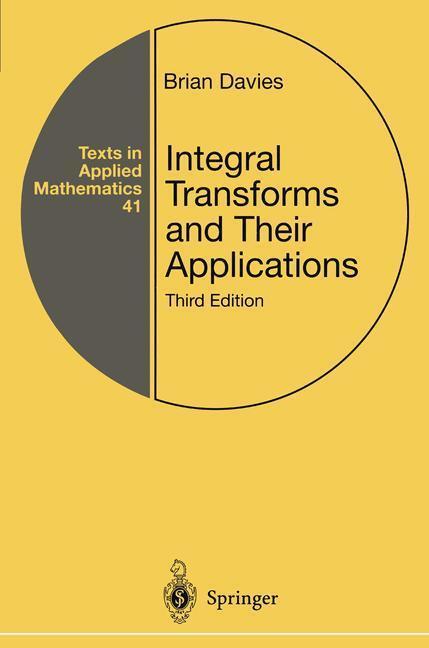 Bild: 9780387953144 | Integral Transforms and Their Applications | Brian Davies | Buch