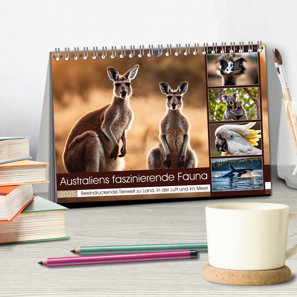 Bild: 9783435719402 | Australiens faszinierende Fauna (Tischkalender 2025 DIN A5 quer),...