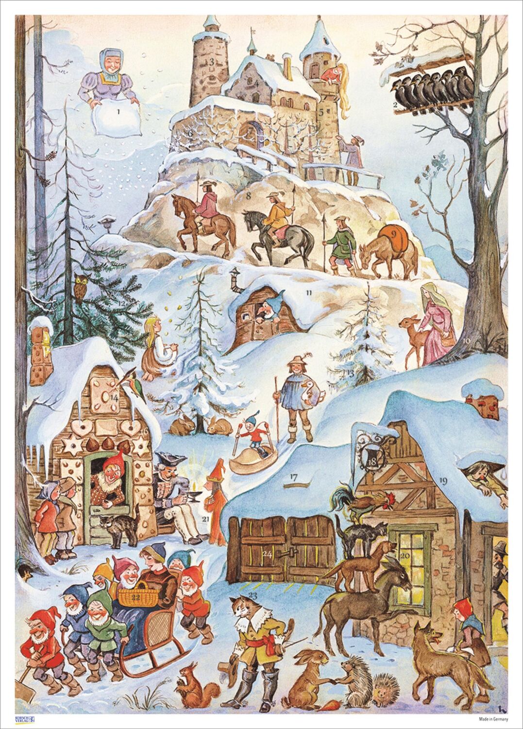 Cover: 9783782798563 | Adventskalender "Märchenburg" | Verlag Korsch | Kalender | Deutsch