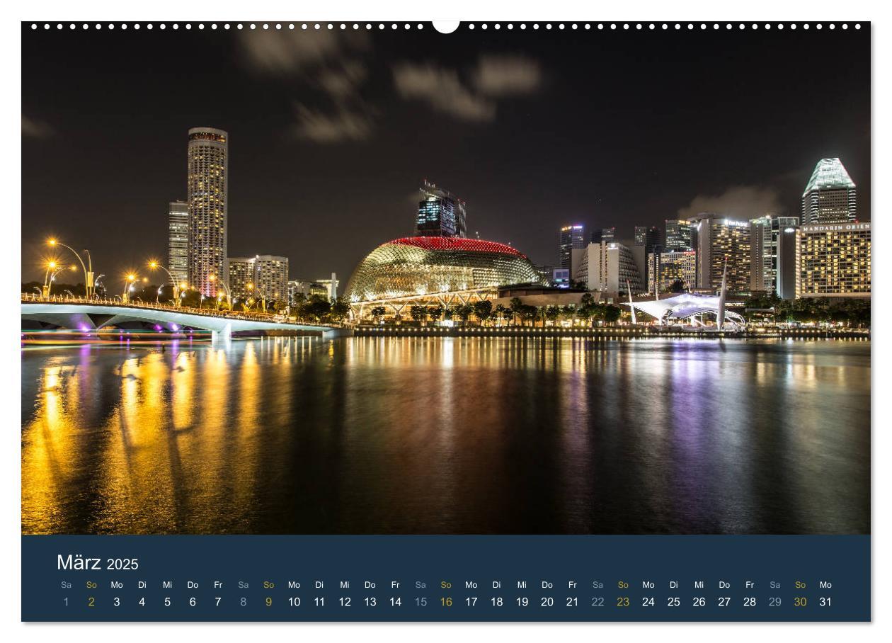 Bild: 9783435441990 | Singapur bei Nacht und Tag (hochwertiger Premium Wandkalender 2025...