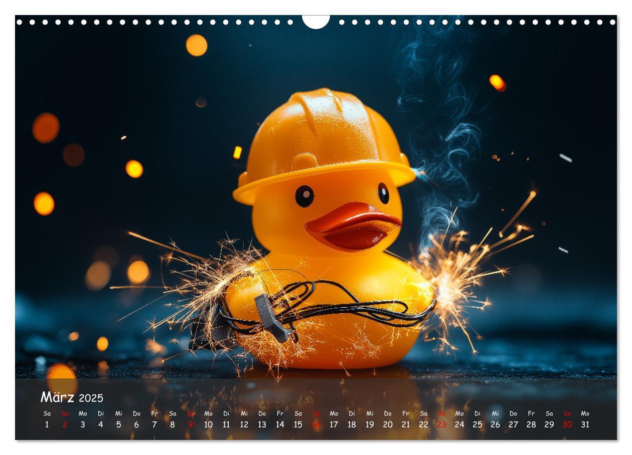 Bild: 9783457206836 | Badeenten Kalender - Quietscheenten in der Berufswelt (Wandkalender...