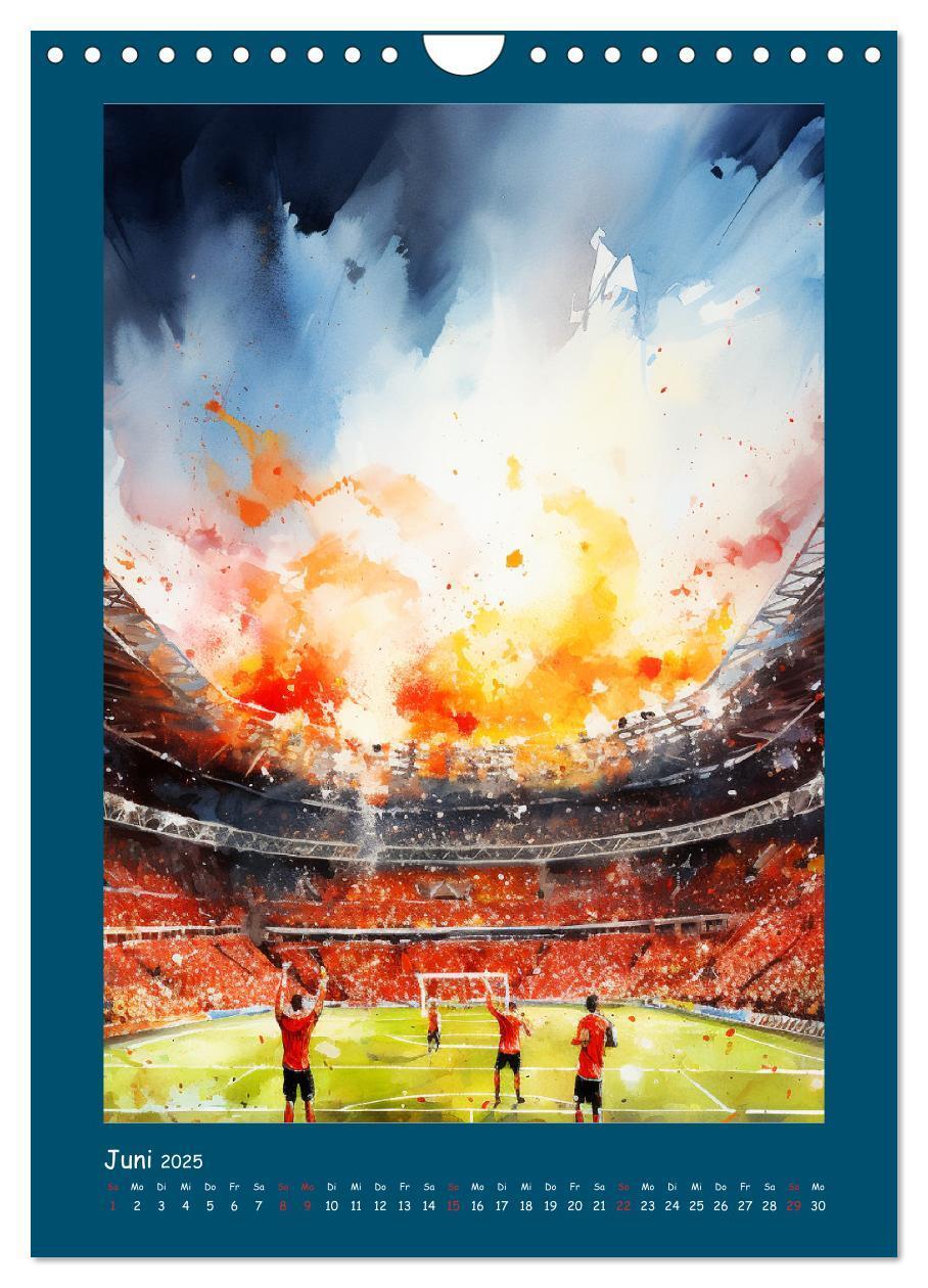 Bild: 9783383806841 | Leidenschaft Fussball. Stadionstimmung im Aquarellstil...