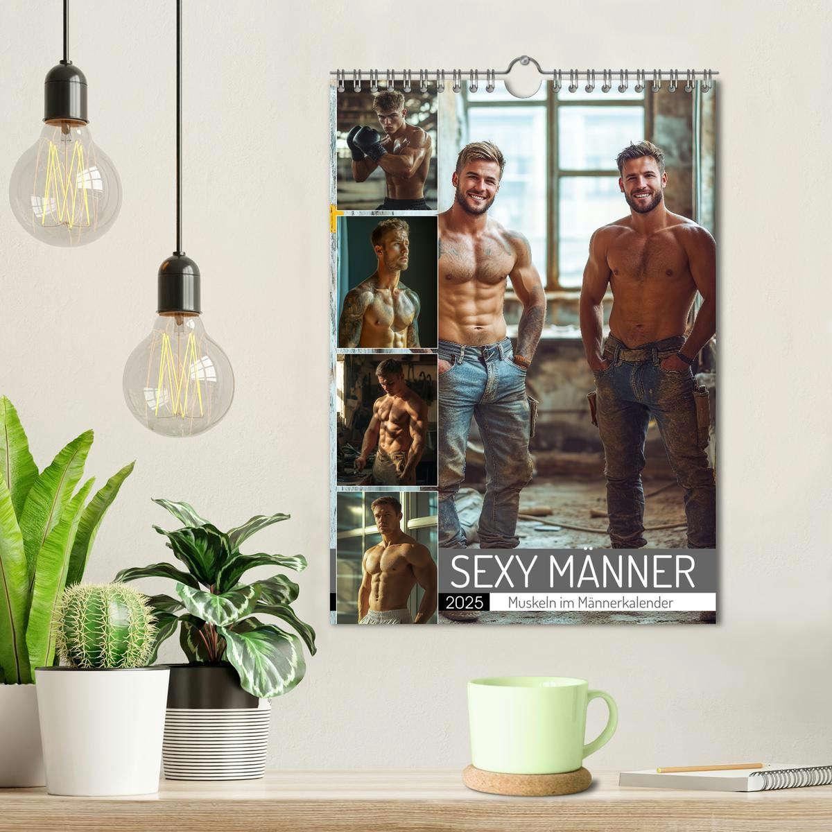 Bild: 9783457237458 | SEXY MÄNNER - Muskeln im Männerkalender (Wandkalender 2025 DIN A4...