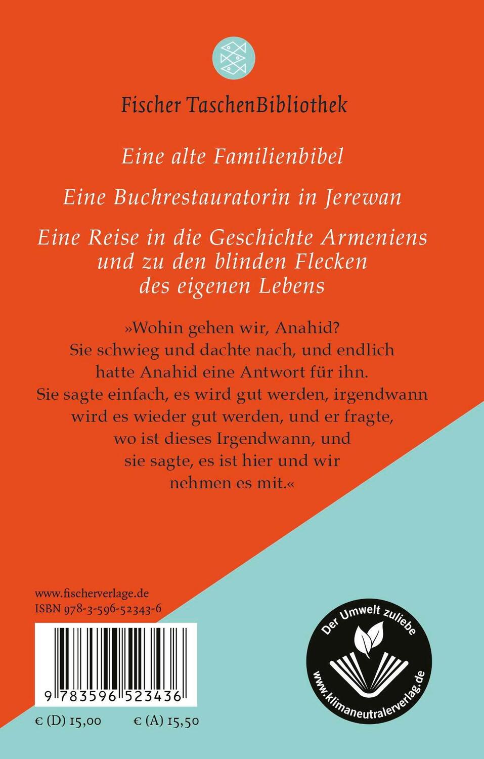 Rückseite: 9783596523436 | Hier sind Löwen | Roman | Katerina Poladjan | Buch | 320 S. | Deutsch