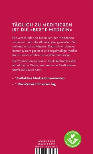 Rückseite: 9783426879085 | Immunbooster Meditation | Ursula Richard | Taschenbuch | 78 S. | 2021