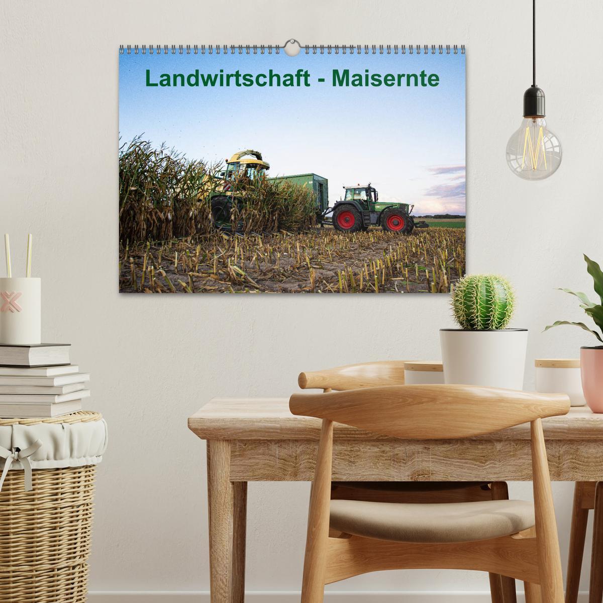 Bild: 9783435184118 | Landwirtschaft - Maisernte (Wandkalender 2025 DIN A3 quer),...