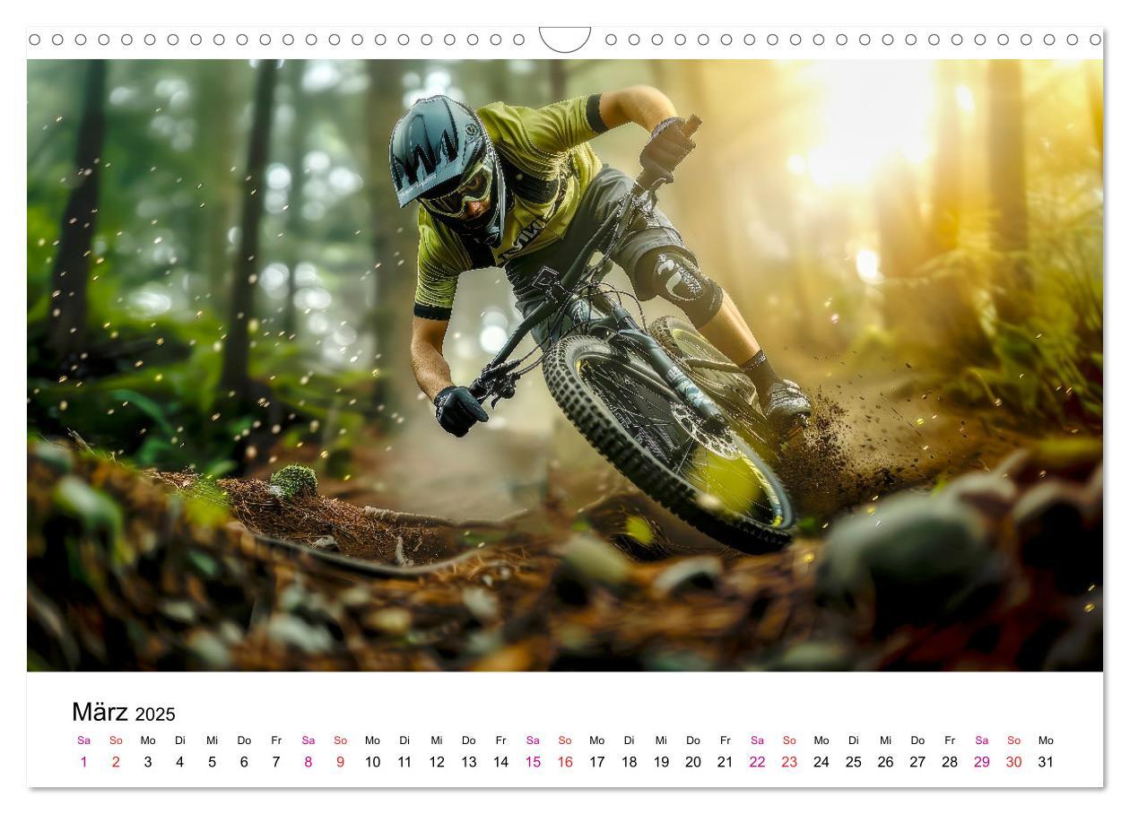 Bild: 9783457149850 | Mountainbike Erlebnisse (Wandkalender 2025 DIN A3 quer), CALVENDO...