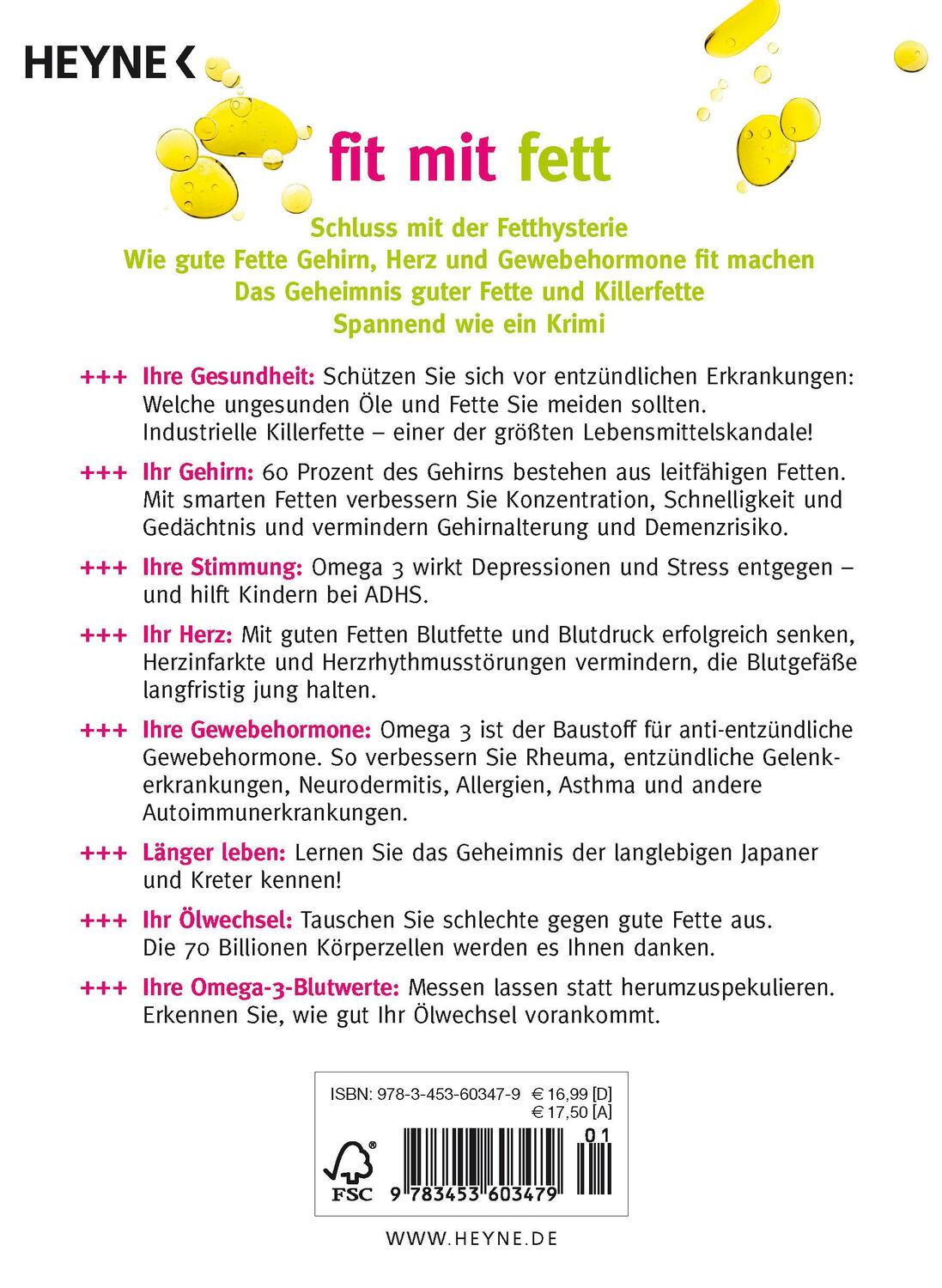 Bild: 9783453603479 | Fit mit Fett | Ulrich Strunz (u. a.) | Taschenbuch | 224 S. | Deutsch