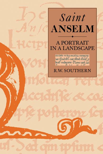 Cover: 9780521438186 | St. Anselm | A Portrait in a Landscape | R. W. Southern (u. a.) | Buch