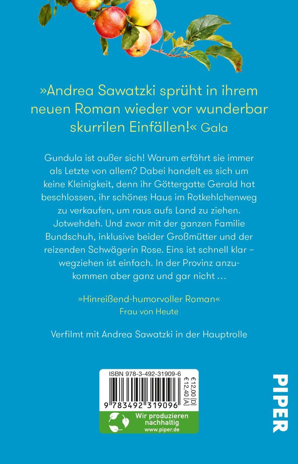 Rückseite: 9783492319096 | Woanders ist es auch nicht ruhiger | Roman | Andrea Sawatzki | Buch