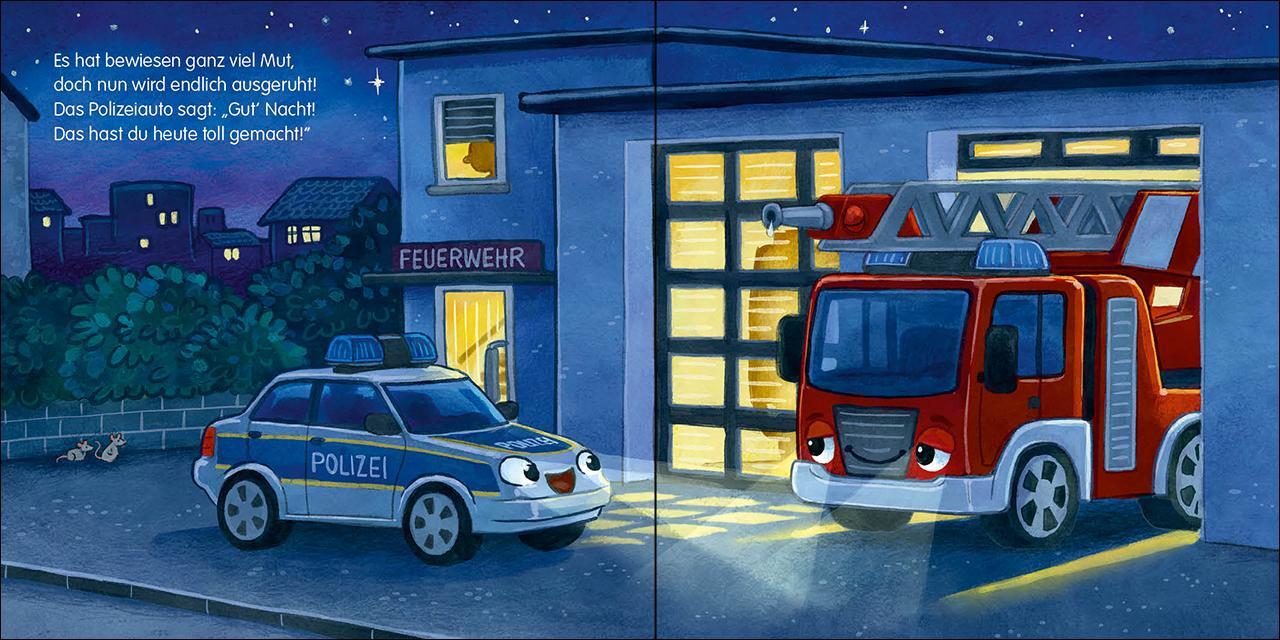 Bild: 9783743207189 | Gute Nacht, kleines Polizeiauto! | Natalie Mendes | Buch | 22 S.
