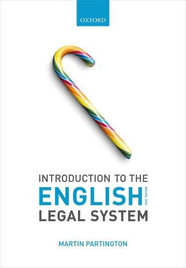 Cover: 9780198852926 | Introduction to the English Legal System | Martin Partington | Buch