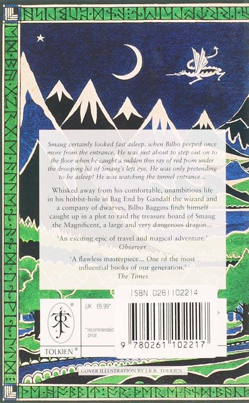 Rückseite: 9780261102217 | The Hobbit or There And Back Again | International edition | Tolkien