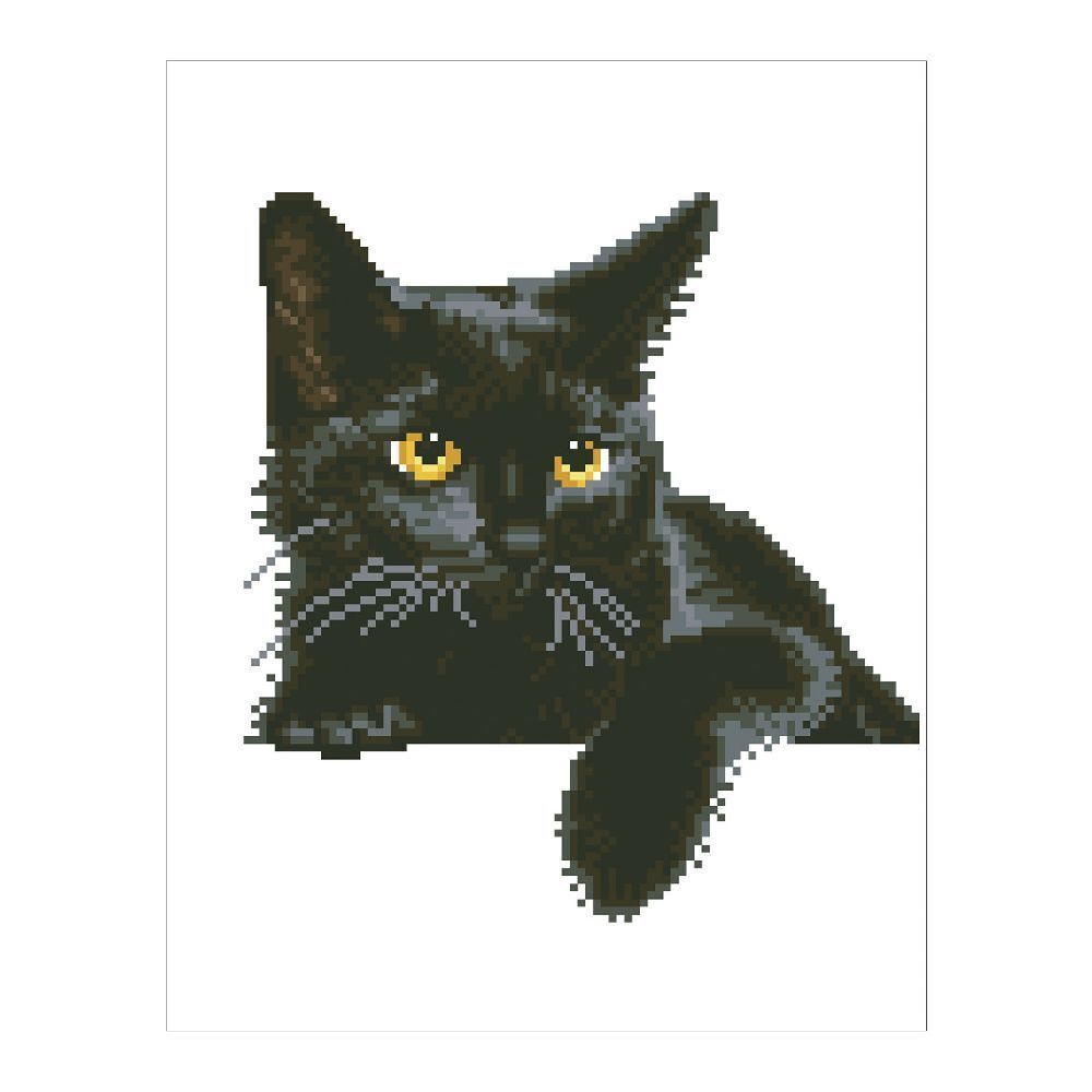 Bild: 4897073240671 | DIAMOND DOTZ - Diamond Painting Schwarze Katze | Stück | 2524067