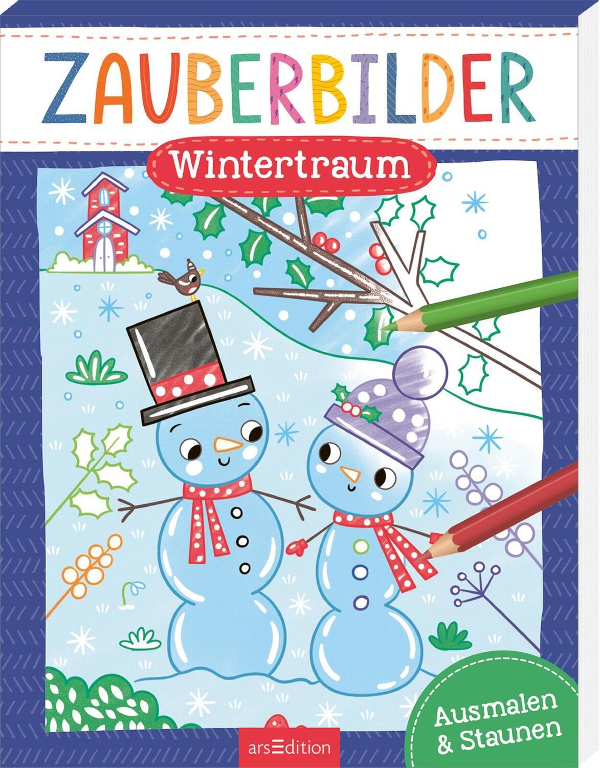 Cover: 9783845853512 | Zauberbilder - Wintertraum | Ausmalen &amp; Staunen | Taschenbuch | 48 S.