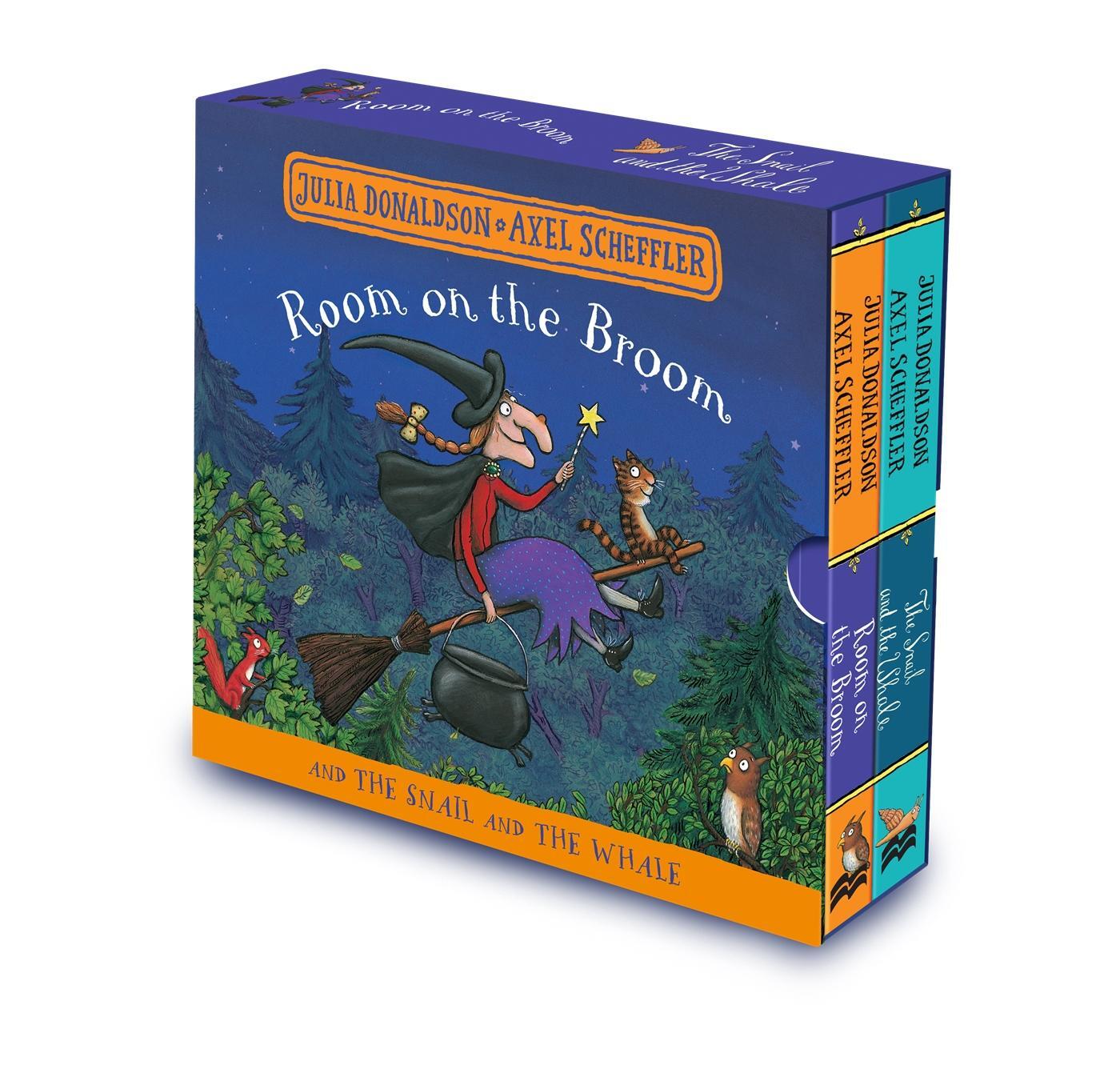 Cover: 9781529046465 | Room on the Broom and The Snail and the Whale Board Book Gift Slipcase