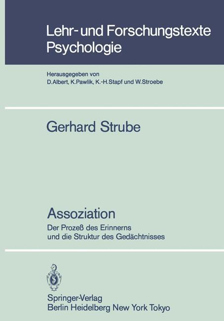 Cover: 9783540132530 | Assoziation | G. Strube | Taschenbuch | Paperback | XII | Deutsch