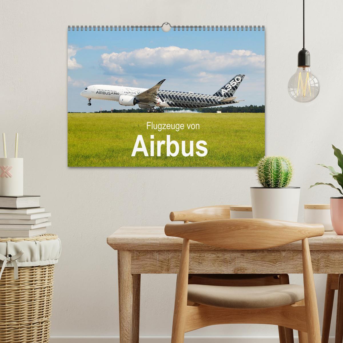 Bild: 9783383969768 | Flugzeuge von Airbus (Wandkalender 2025 DIN A3 quer), CALVENDO...