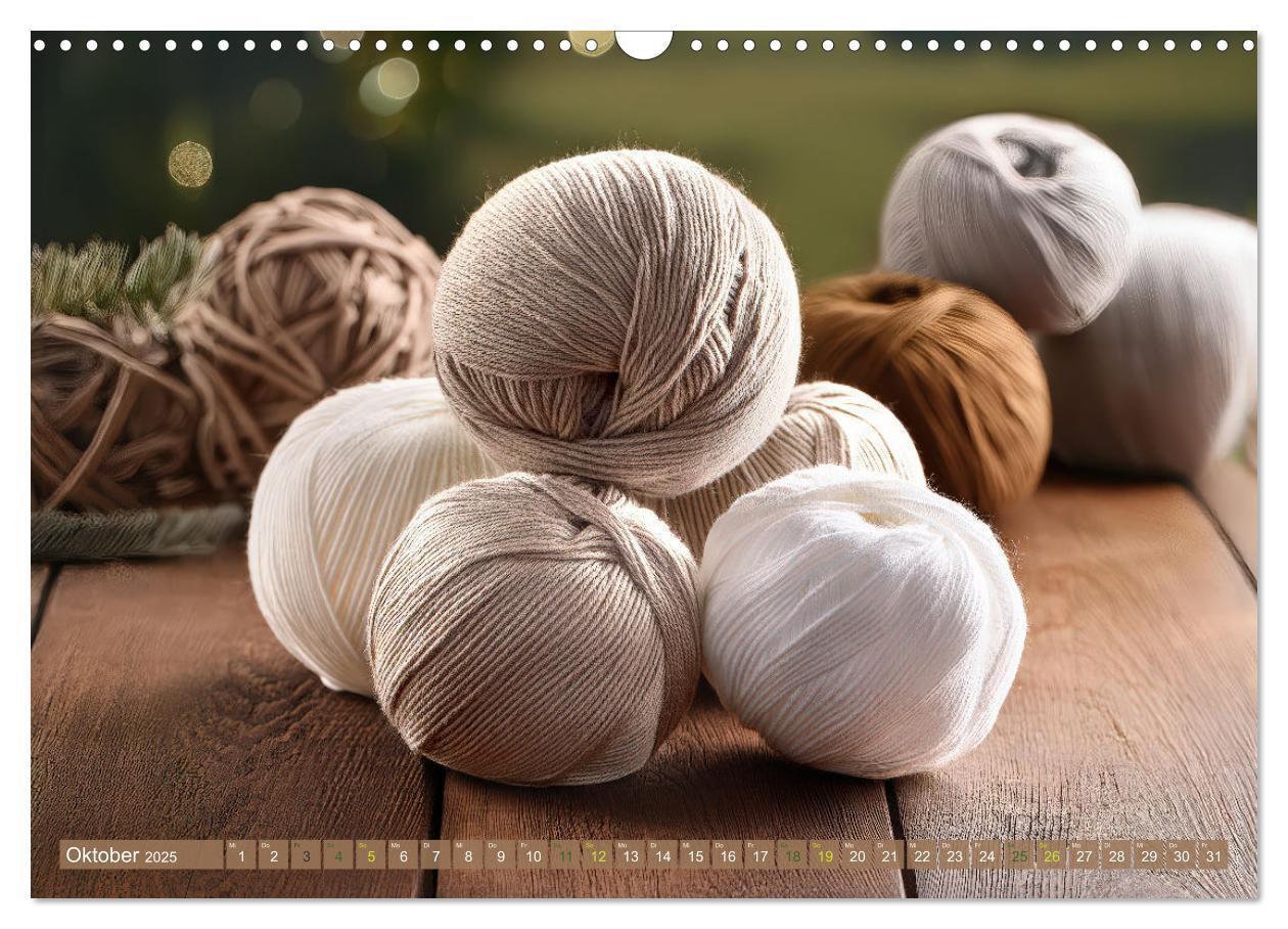 Bild: 9783457162071 | Stricken einmal anders (Wandkalender 2025 DIN A3 quer), CALVENDO...