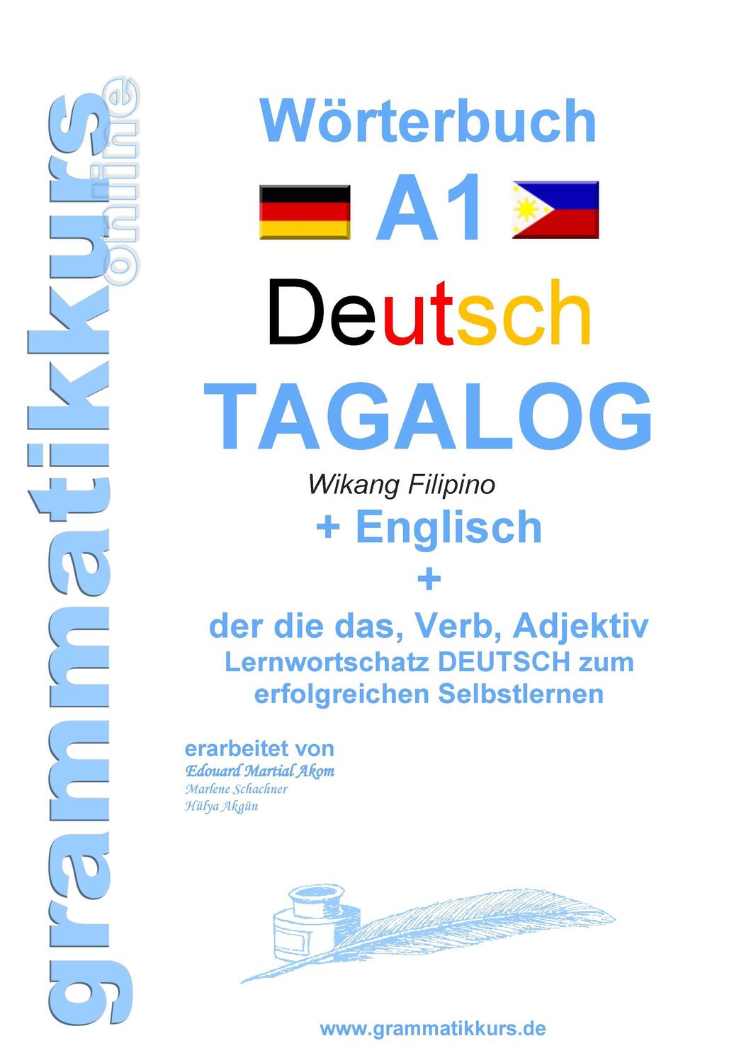 Cover: 9783738650624 | Wörterbuch Deutsch - Tagalog - Englisch | Marlene Schachner (u. a.)