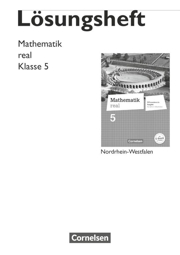 Cover: 9783060066629 | Mathematik real 5. Schuljahr. Lösungen zum Schülerbuch....