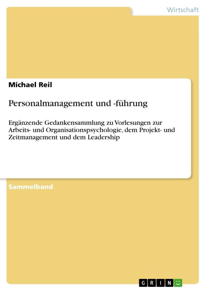 Cover: 9783346997395 | Personalmanagement und -führung | Michael Reil | Taschenbuch | 60 S.