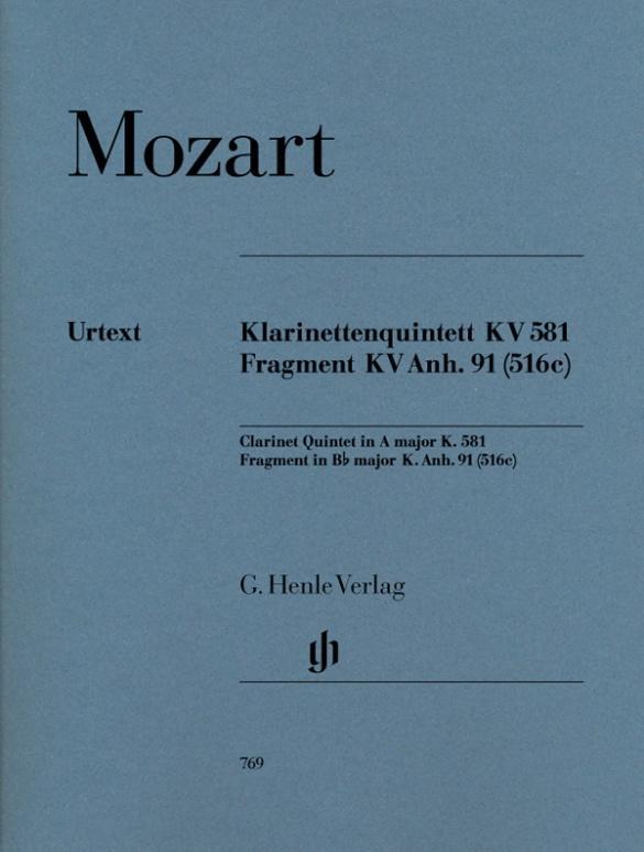 Cover: 9790201807690 | Mozart, Wolfgang Amadeus - Klarinettenquintett A-dur KV 581 und...