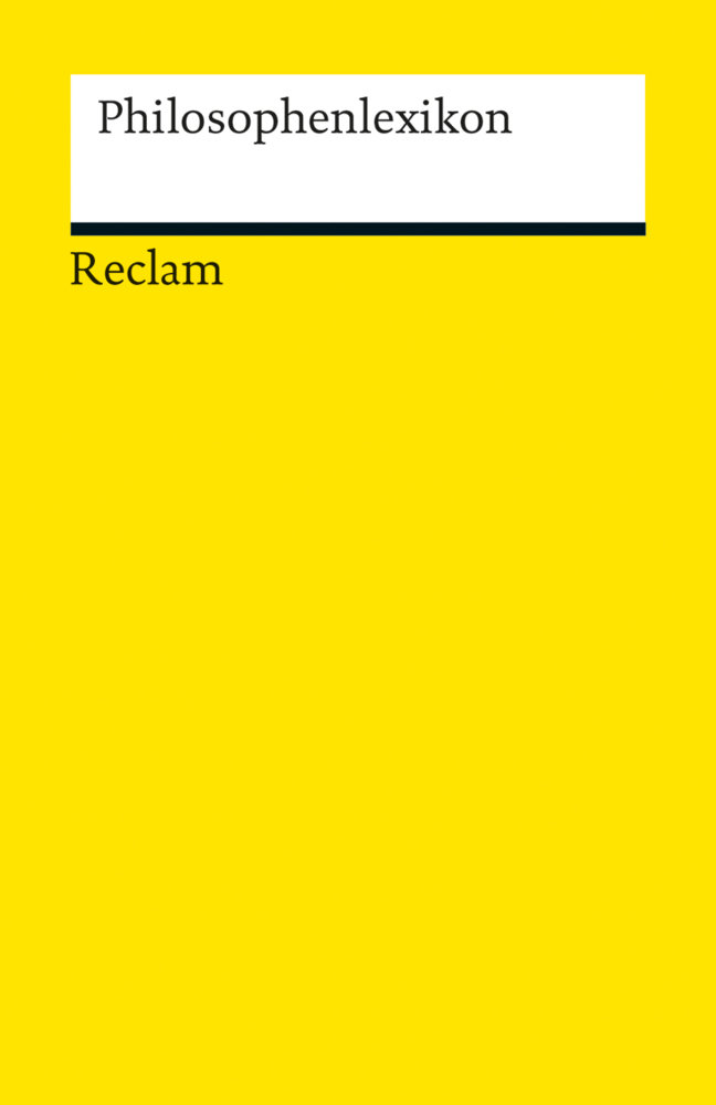 Cover: 9783150191071 | Philosophenlexikon | Stefan Jordan (u. a.) | Taschenbuch | 624 S.