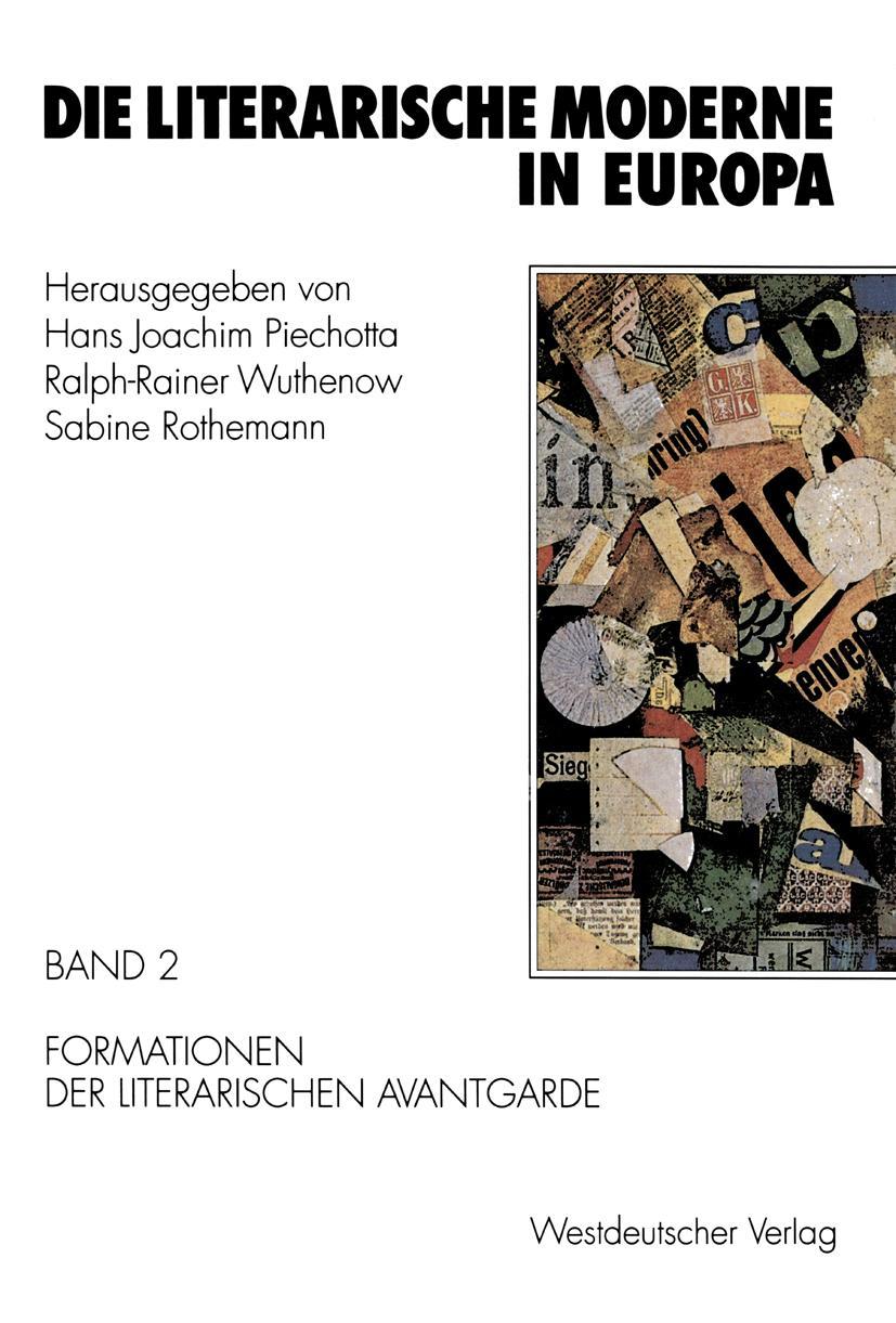 Cover: 9783531125121 | Die literarische Moderne in Europa | Hans Joachim Piechotta (u. a.)