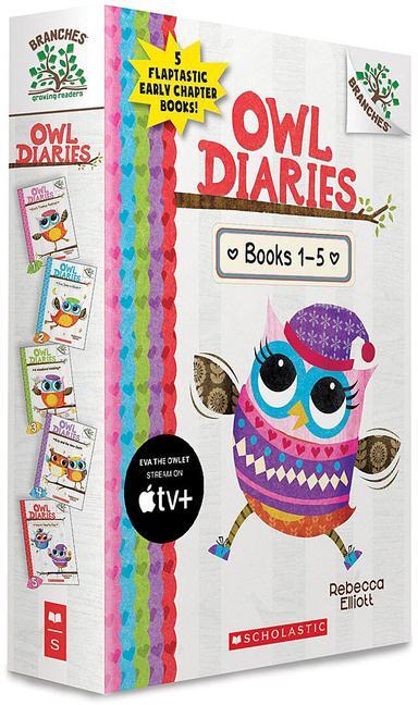 Cover: 9781338144314 | Owl Diaries, Books 1-5: A Branches Box Set | Rebecca Elliott | Buch
