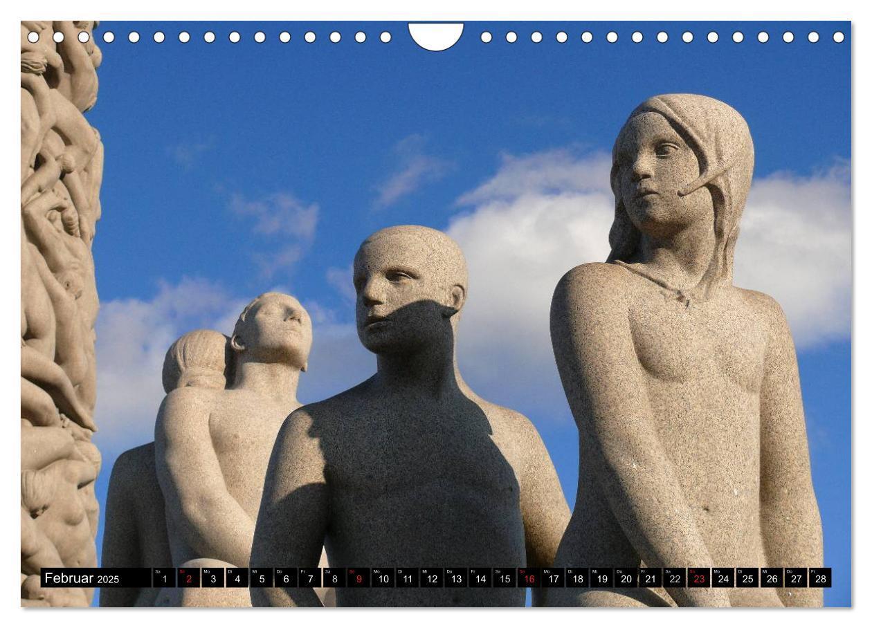 Bild: 9783435686216 | Vigeland Skulpturen Park Oslo (Wandkalender 2025 DIN A4 quer),...