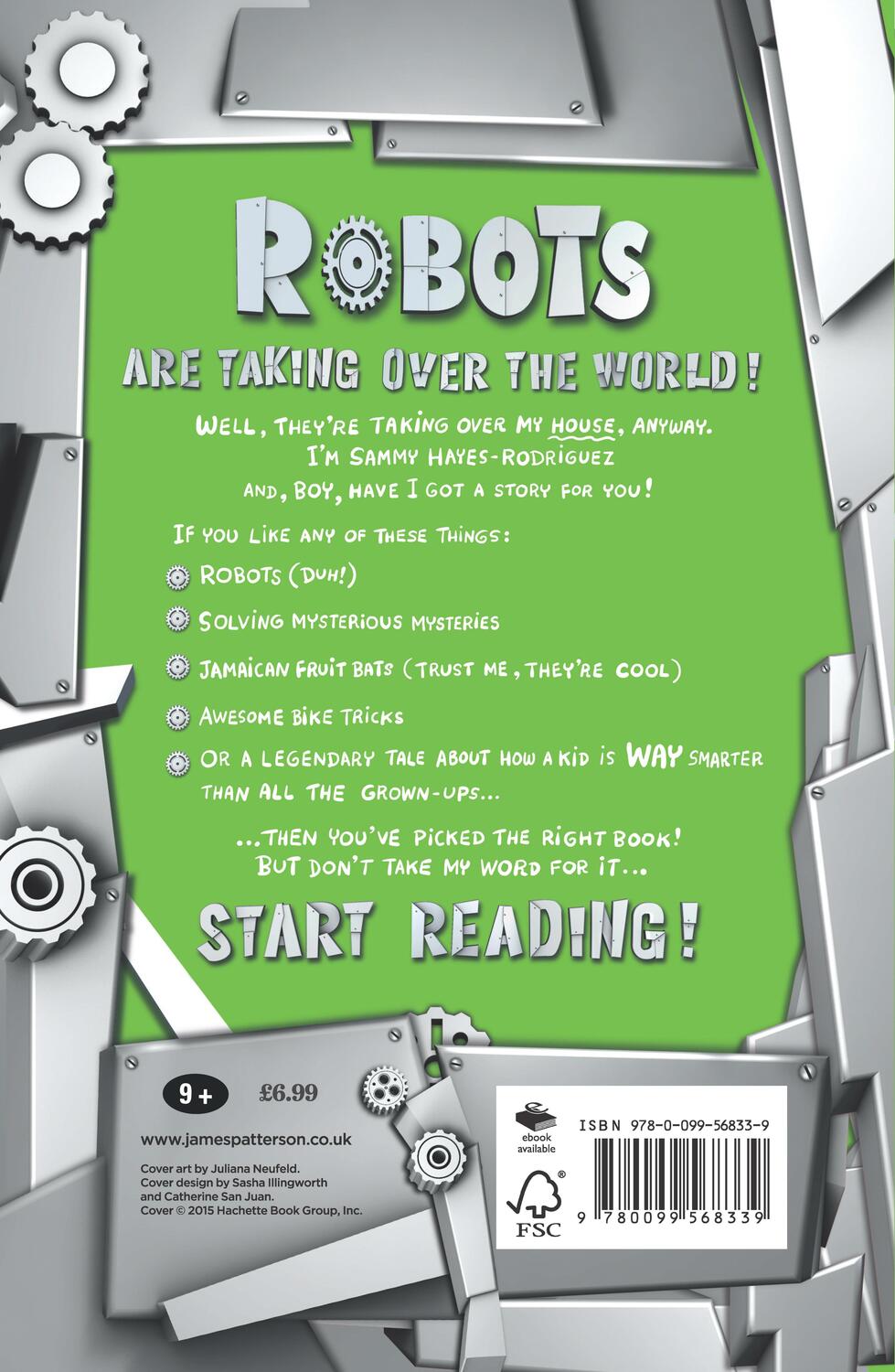 Rückseite: 9780099568339 | House of Robots: Robots Go Wild! | (House of Robots 2) | Patterson