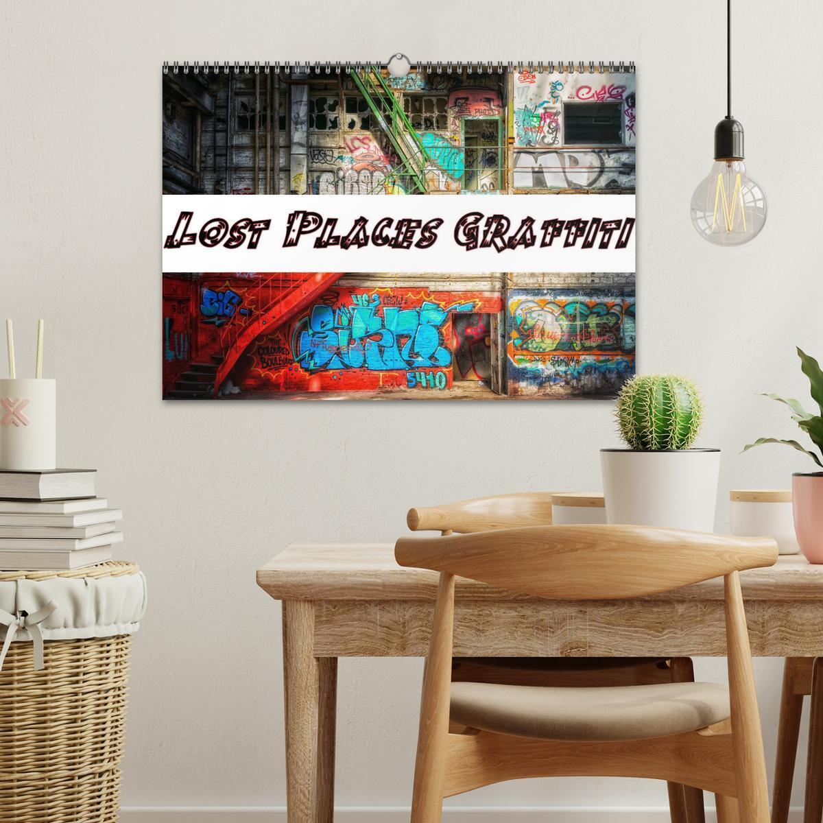 Bild: 9783435311217 | Lost Places Graffiti (Wandkalender 2025 DIN A3 quer), CALVENDO...