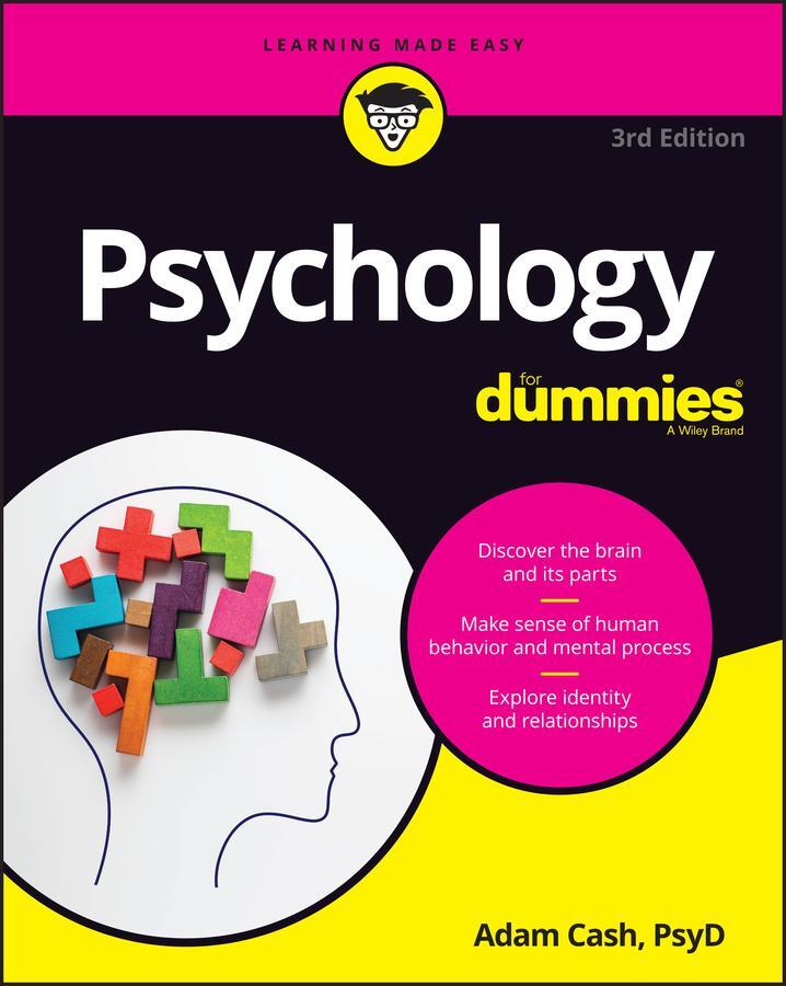 Cover: 9781119700296 | Psychology For Dummies | Adam Cash | Taschenbuch | 416 S. | Englisch