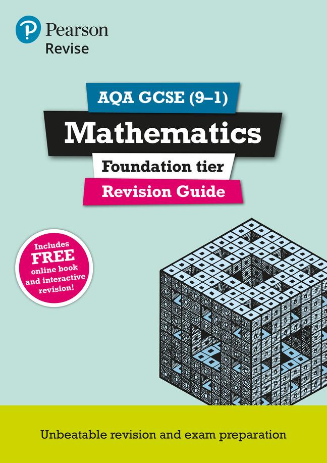 Cover: 9781447988069 | Pearson REVISE AQA GCSE Maths (Foundation) Revision Guide: incl....