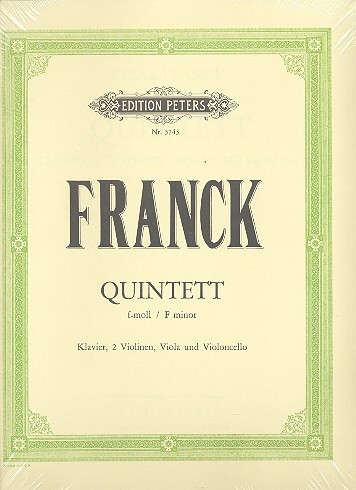 Cover: 9790300701660 | Quintett f-Moll für Klavier und Streichquartett | César Franck